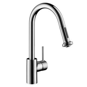 Baterie bucatarie Hansgrohe Variarc dus extractibil cu doua tipuri de jet crom