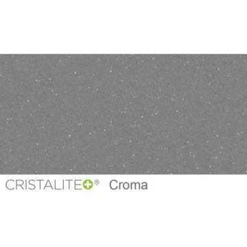 Baterie bucatarie Schock Cosmo Cristalite Croma cu dus extractibil, 2 tipuri de jet, aspect granit, cartus ceramic, gri