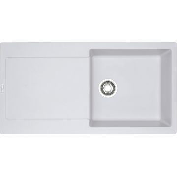 Chiuveta bucatarie fragranite Franke Maris MRG 611-L reversibila 970x500mm tehnologie Sanitized Bianco