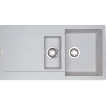 Chiuveta bucatarie fragranite Franke Maris MRG 651 reversibila 970x500mm tehnologie Sanitized Bianco