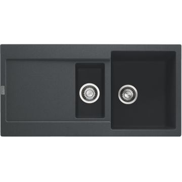 Chiuveta bucatarie fragranite Franke Maris MRG 651 reversibila 970x500mm tehnologie Sanitized Nero