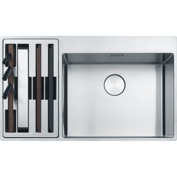 Chiuveta bucatarie Franke Box Center BWX 220-54-27 picurator stanga 860x510mm inox satinat