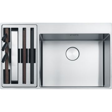 Chiuveta bucatarie Franke Box Center BWX 220-54-27 picurator stanga 860x510mm inox lucios