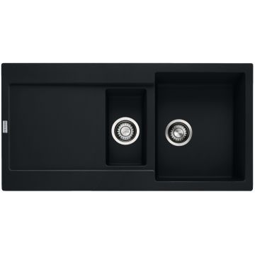 Chiuveta bucatarie Franke Maris MRG 651 reversibila  970x500mm  tehnologie Sanitized  fragranite  Matte Black