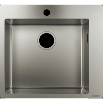 Chiuveta bucatarie patrata inox crom lucios Hansgrohe 43301800