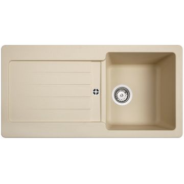 Chiuveta bucatarie tegranit Teka Kea 45B TG 1B 1D 860x435mm Topasbeige