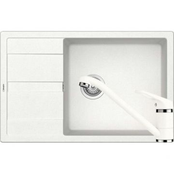 Set chiuveta bucatarie Schock Ronda D-100XL si baterie bucatarie Schock Cosmo Cristalite Alpina 78 x 50 cm