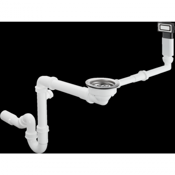 Sifon chiuveta bucatarie cu ventil si preaplin Hansgrohe D14-10 43921800