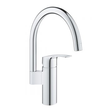 Baterie bucatarie Grohe Eurosmart 2021, pipa pivotanta,crom-33202003