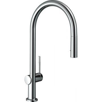 Baterie bucatarie Hansgrohe Talis M54 210 dus extractibil cu 2 tipuri de jet crom