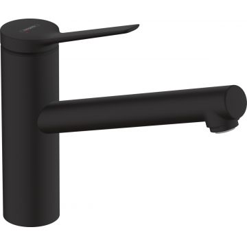 Baterie bucatarie Hansgrohe Zesis M33 150 1 jet negru mat