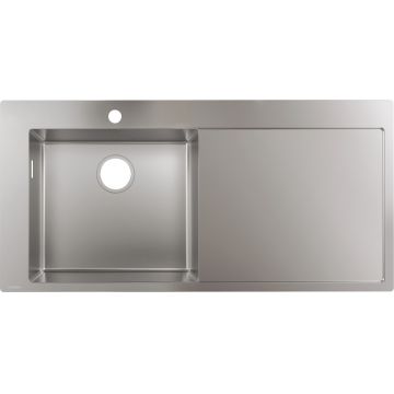 Chiuveta bucatarie Hansgrohe S717-F450 1045x510mmmm picurator dreapta inox