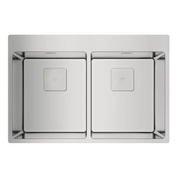 Chiuveta bucatarie Teka Forlinea RS15 2B 740 cu 2 cuve 740x500cm inox