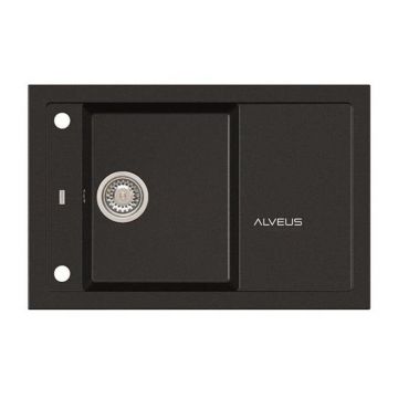 Chiuveta compozit Alveus Formic 30 negru 76x50 cm