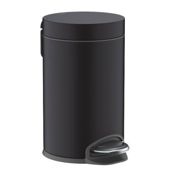 Cos de gunoi cu pedala culoare negru mat Hansgrohe AddStoris 41775670