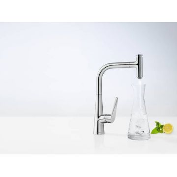 Baterie bucatarie Hansgrohe Talis Select S 300, dus extractibil, crom - 72821000