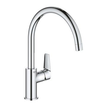 Baterie chiuveta bucatarie crom Grohe BauEdge New