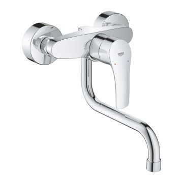 Baterie chiuveta bucatarie crom Grohe Eurosmart New