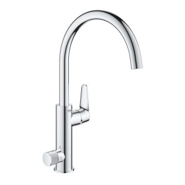 Baterie chiuveta bucatarie cu functie filtru crom Grohe Blue Pure Baucurve