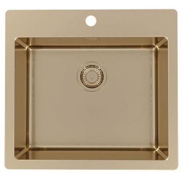 Chiuveta bucatarie Alveus Monarch Pure 70 565x525mm inox bronz