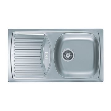 Chiuveta inox Alveus Basic 150 Leinen 78x44 cm dreapta