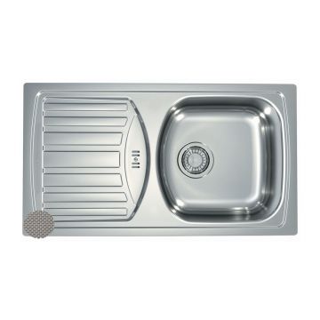 Chiuveta inox Alveus Basic 150 Satin 78x44 cm dreapta