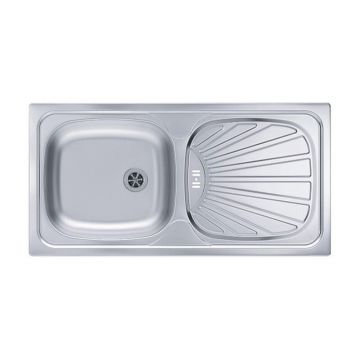 Chiuveta inox Alveus Basic 80 Leinen 86x44 cm stanga