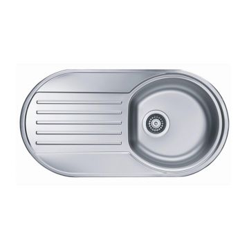 Chiuveta inox Alveus Form 40 Satin 84x44 cm dreapta