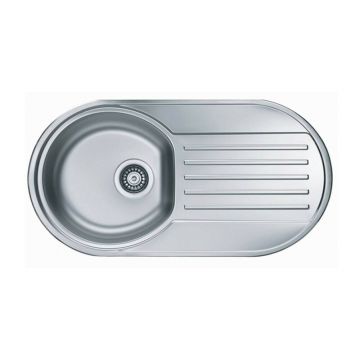 Chiuveta inox Alveus Form 40 Satin 84x44 cm stanga