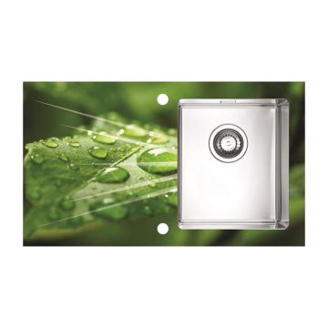 Chiuveta inox Alveus Karat 10 finisaj personalizat 86x50 cm dreapta