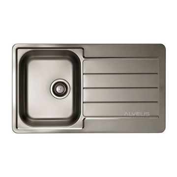 Chiuveta inox Alveus Monarch Line 20 finisaj antracit 86x50 cm