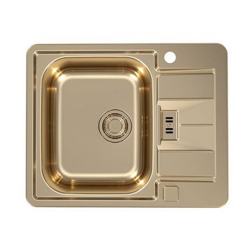 Chiuveta inox Alveus Monarch Line 60 finisaj bronz 62x50 cm