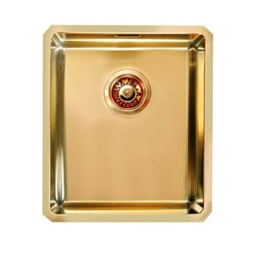 Chiuveta inox Alveus Quadrix 20 finisaj bronz 39x45 cm