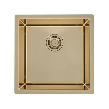 Chiuveta inox Alveus Quadrix 30 finisaj bronz 45x45 cm