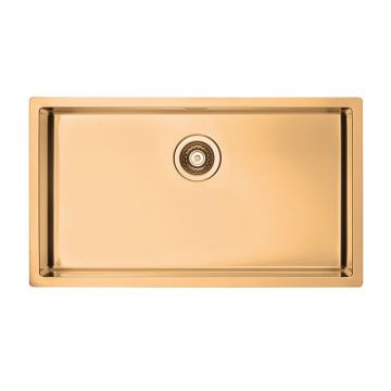 Chiuveta inox Alveus Quadrix 60 finisaj bronz 79x45 cm