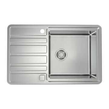 Chiuveta inox Alveus Rando 30 Satin 80x51 cm dreapta