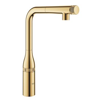 Baterie bucatarie Grohe Essence SmartControl cu dus extractibil pipa L cool sunrise