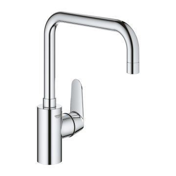 Baterie bucatarie Grohe Eurodisc Cosmopolitan pipa U crom