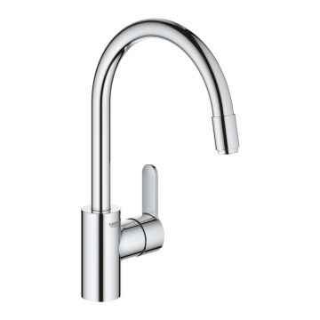 Baterie bucatarie Grohe Eurostyle Cosmopolitan cu dus extractibil pipa C crom