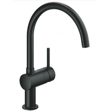 Baterie bucatarie Grohe Minta cu pipa C velvet black