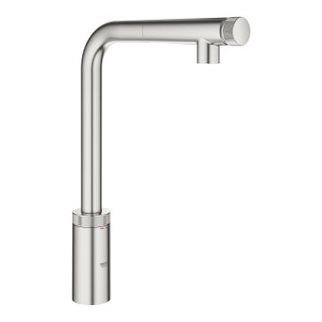 Baterie bucatarie Grohe Minta SmartControl cu dus extractibil pipa L supersteel Baterie bucatarie Grohe Minta SmartControl cu dus extractibil pipa L supersteel