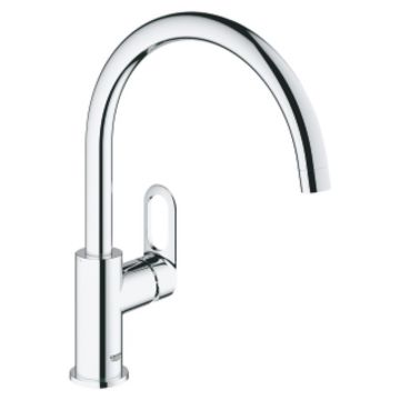 Baterie bucatarie Grohe Start Loop, alama, monocomanda, finisaj cromat, 28 mm