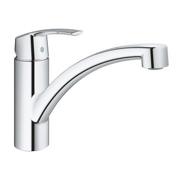 Baterie bucatarie Grohe Start, monocomanda, crom, cartus ceramic 35 mm