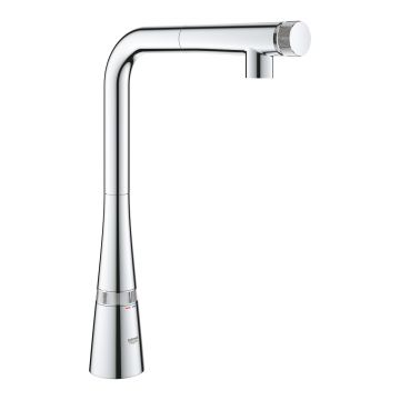 Baterie bucatarie Grohe Zedra SmartControl cu dus extractibil pipa L crom Baterie bucatarie Grohe Zedra SmartControl cu dus extractibil pipa L crom