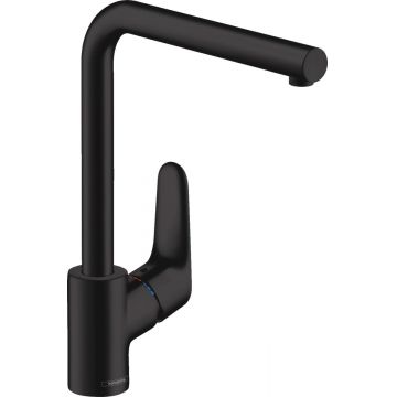 Baterie bucatarie Hansgrohe Focus 280, negru mat - 31817670