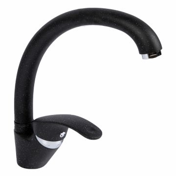Baterie bucatarie Micul Fermier GF-2244, 210mm, Monocomanda, Pipa mobila, Negru Baterie bucatarie Micul Fermier GF-2244, 210mm, Monocomanda, Pipa mobila, Negru