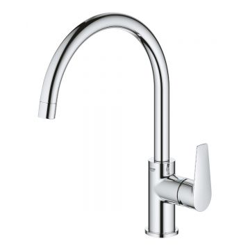 Baterie de bucatarie Grohe Start Edge, pivotanta, monocomanda, crom - 31369001