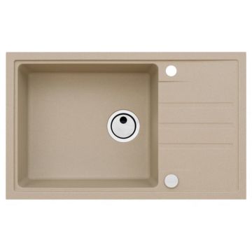 Chiuveta Alveus, INTERMEZZO 130 G55 BEIGE MELANGE, Incastrabil, Sub blat, Compozit