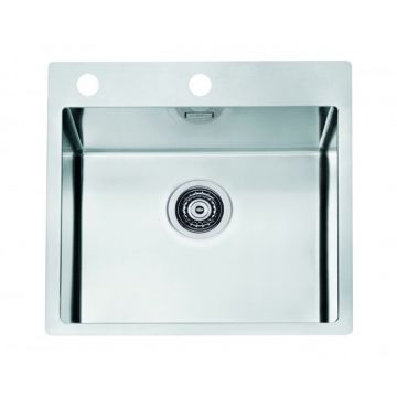 Chiuveta Alveus, PURE 30 SAT, Incastrabil, Nivelul blatului, Inox
