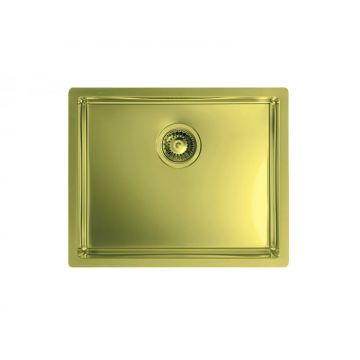 Chiuveta Alveus, QUADRIX 50 GOLD, Incastrabil, Nivelul blatului, Inox